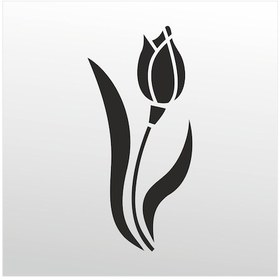 Resim Folyo Sticker Lale Adkpquy772 50cm Uzunluk Siyah 