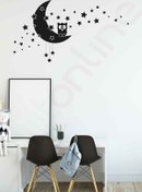Resim Dijitonline Çocuk Odası Duvar Baykuş Sticker - Ay Ve Yıldız Sticker - 120x64 Cm 
