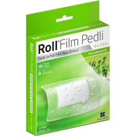 Resim Roll Film Pedli Şeffaf Yara Örtüsü 8 x 10 CM 10 Adet 