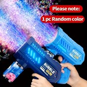 Resim LED Kabarcık Tabancası, El Tipi Elektrikli Kabarcık Üfleyici, Pembe, Dakikada 10000'den Fazla Kabarcık, Açık Hava, Partiler, Plaj, Havuz, Partiler ve Doğum Günü Noel Hediyeleri için Uygun, Pil ve Sıvı Dahil Değildir 