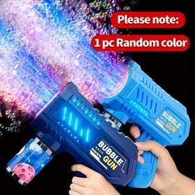 Resim LED Kabarcık Tabancası, El Tipi Elektrikli Kabarcık Üfleyici, Pembe, Dakikada 10000'den Fazla Kabarcık, Açık Hava, Partiler, Plaj, Havuz, Partiler ve Doğum Günü Noel Hediyeleri için Uygun, Pil ve Sıvı Dahil Değildir 