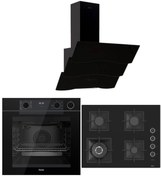 Resim Ferre STEAM PLUS 65 SERİSİ 3LÜ CAM ANKASTRE SET (QEP64CS-SC405-D023) 