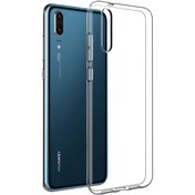 Resim Happycase Huawei P20 Kılıf Lüx Şeffaf Silikon 