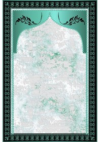 Resim Keçe Seccade Namazlık Kaymaz Taban, Süngerli Diz Dostu Tasarım Ahs958 Çok Renkli 