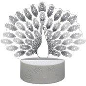 Resim Yaozixa 3d Görsel Led Gece Lambası, Dokunmatik Ve Uzaktan Kumanda, Renkli Dinamik Efekt, Usb/aa Pil Besleme, Yatak Odası Dekoratif Hediyelik Alet Lc-492 Çatlak Desen 