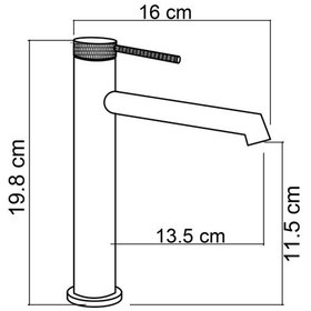 Resim Fj-1013f Fırçalanmış Rose Lavabo Bataryası 