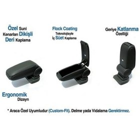 Resim Renault Clio 5 -2019 Model Abs Suni Deri Omsa Siyah Kol Dayama 