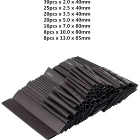 Resim Mingjin Shop 1 127 Adet Tarzı Isıyla Daralan Boru Kiti Daralan Çeşitli Poliolefin Yalıtım Kılıfı Isıyla Daralan Boru Tel Kablo 8 Boyut 2:1 S (Yurt Dışından) 