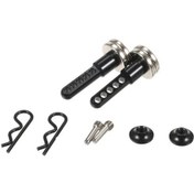 Resim Axial Scx10 90046 90047 Tırmanma Aracı Karbon Fiber Manyetik Kaput Direği Seti 35mm 