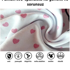 Resim Kız Çocuk Desenli Boxer 5'li Çok Renkli 