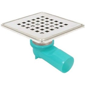 Resim Sukar Komple Çelik Yer Süzgeci Kare Line 9 15X15 Cm 