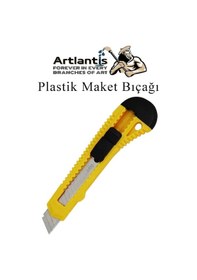 Resim Maket Bıçağı Plastik Büyük Boy 50 Adet 18 Mm Plastik Falçata Bıçağı Büyük Boy 