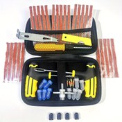 Resim Genel Lastik Tamir Kiti 30/49 parça - Lastik Acil Tamir Kiti, kauçuk şerit ve tamir tıpası ile - hızlı tamir ve kurtarma için tam kiti 