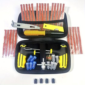 Resim Genel Lastik Tamir Kiti 30/49 parça - Lastik Acil Tamir Kiti, kauçuk şerit ve tamir tıpası ile - hızlı tamir ve kurtarma için tam kiti 