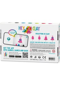 Resim Hey Clay Hava İle Kuruyan Kil 6'lı Kutu - Monsters Cyclops, Terry, Pi 