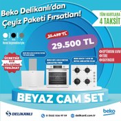 Resim BEKO BEYAZ ANKASTRE CAM SET 