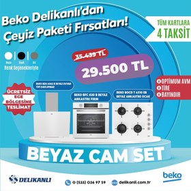 Resim BEKO BEYAZ ANKASTRE CAM SET 