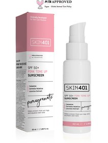 Resim Skin401 spf50+ pink tone up sunscreen pembe ton eşitleyici güneş kremi 50 ml 