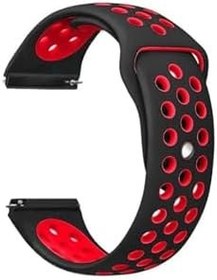 Resim Gpack Xiaomi Watch S1 Active ile Uyumlu Kordon, Delikli Çift Renk Silikon, Bordo 