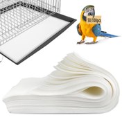 Resim 50/100 adet, Kare Kuş Kafesi Liner, Altına Uygun, İç Kafesleri Kolay Temizleme ve Temizleme, Kuş Kafesleri İçin Uygun, 22*15cm/30*40cm/27*38cm Boyutlarında Mevcut, Üç Boyut 