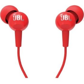 Resim JBL C100SI Kırmızı Kablolu Kulak İçi Kulaklık 
