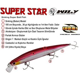 Resim Wily Super Star 18.5Cm 36Gr. (Sinking) No:32 