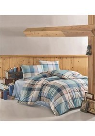 Resim Kristal by Taç Nevresim Takımı Pamir Turkuaz Tek Kişilik 