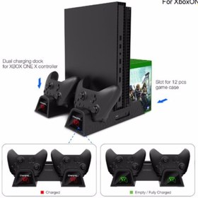 Resim Dobe Xbox One S/x Çok Fonksiyonlu Soğutma Standı Led Göstergeli Fanlı Şarj Stand 