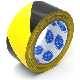 Resim Pvc Yer İşaretleme Bandı 50 MM x 30 M Sarı - Siyah 