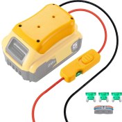 Resim Güç Tekerlek Adaptörü 18V Pil Dönüştürücü Kiti Için Dewalt 20V Pil Için Dewalt DCB205 DCB206 DCB203 (Yurt Dışından) 