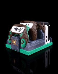 Resim OddieArtStore Nintendo Switch Dock Kapağı + Joy-Con Kılıf ( Tapınak Şekilli ) 