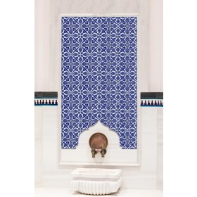 Resim Kütahay Hedef Çini 80X140 Türk Hamam Çinisi 