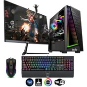 Resim Izoly ST00013 i5-10400F 16 GB 256 GB SSD RX550 4 GB 24" Free Dos Masaüstü Oyuncu Bilgisayarı 
