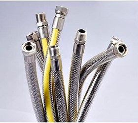 Resim Aiwa Ocak Fırın Doğalgaz Bağlantı Fleksi Extra Korumalı Hortum 2 Metre 