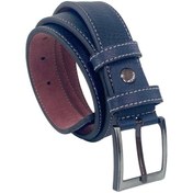 Resim Lacivert Çocuk Boy Suni Deri Dikişli Model 3 Cm.lik Garson Klasik Kemer - G5-23ek 001 