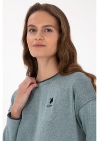 Resim U.S. Polo Assn. Kadın Mint Bisiklet Yaka Kazak 50314675-VR090 