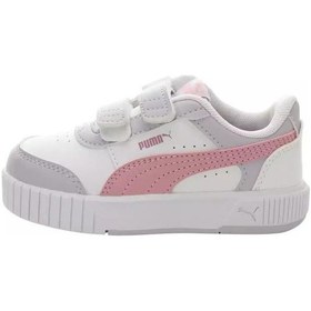 Resim Puma 403749 04 Carina Mia V İnf Beyaz-lila-gül Kurusu Kız Çocuk S Beyaz 