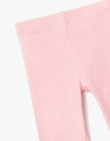 Resim Koton Beli Lastikli Pamuklu Basic Kısa Tayt Pembe 5skg40010ak Gül 