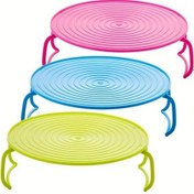 Resim Fochsia 4ü1 Mikrodalga Fırın Rafı Soğutma Izgaralı Yeşil Dayanıklı Plastik Tepe Kapaklı 