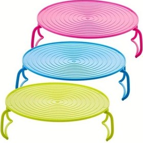 Resim Fochsia 4ü1 Mikrodalga Fırın Rafı Soğutma Izgaralı Yeşil Dayanıklı Plastik Tepe Kapaklı 