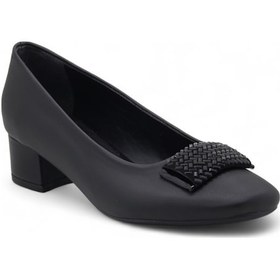 Resim Beety 062 Topuklu Taşlı Abiye Kadın Ayakkabı Siyah 