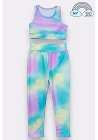 Resim My Kids Wear Kız Çocuk Çok Amaçlı Desenli Mayo & Spor Takımı 12444 Beyaz - Sarı 