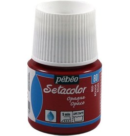 Resim Pebeo Setacolor Opak Örtücü Kumaş Boyası Red 295-80 