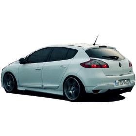 Resim Drs Tuning Renault Megane Uyumlu 3 (2009-2016) Sport Yan Marşpiyel Seti (PLASTİK) 