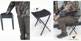 Resim Gray Wolf premium katlanır kamp taburesi 140 kg - Siyah 