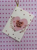 Resim demontecraft Hediye kartı not karti 6.5x9.5 ölçü 1 adet 