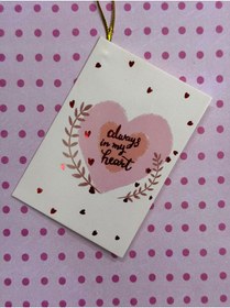 Resim demontecraft Hediye kartı not karti 6.5x9.5 ölçü 1 adet 