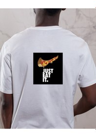 Resim Sünger Bob Plankton Sheldon Tasarımlı Baskılı T-shirt Beyaz 