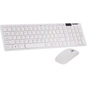 Resim Geeroyoo K-06 Kablosuz Fare Ve Klavye Seti: 2.4g, İnce Tasarım, Çoklu Fonksiyon, Ergonomik, Oyun Ve Ofis Kullanımı İçin, Beyaz Diğer 