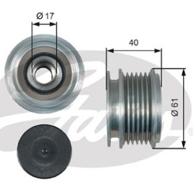Resim GATES OAP7013 ALTERNATÖR KASNAĞI 6 KANAL 1.9 FABIA 00-15 OCTAVIA 97-13 RAPID 13-16 ROOMSTER 06-15 